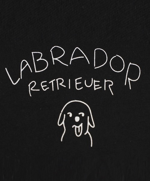 antiqua（アンティカ）の「クルーネック  犬モチーフ ロゴ Tシャツ（Tシャツ/カットソー・レディース・ホワイト/ブラック・ONESIZE）」の19枚目の写真