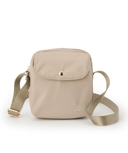 Lee（リー）の「【Lee別注／撥水】ミニショルダー（ショルダーバッグ・レディース・シルバー系7/ブラック系7/ライトオレンジ系1/アイボリー系7/ゴールド系7・00）」の18枚目の写真