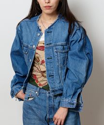 Bonum（ボナム）の「カーブスリーブショートデニムジャケット（デニムジャケット）」