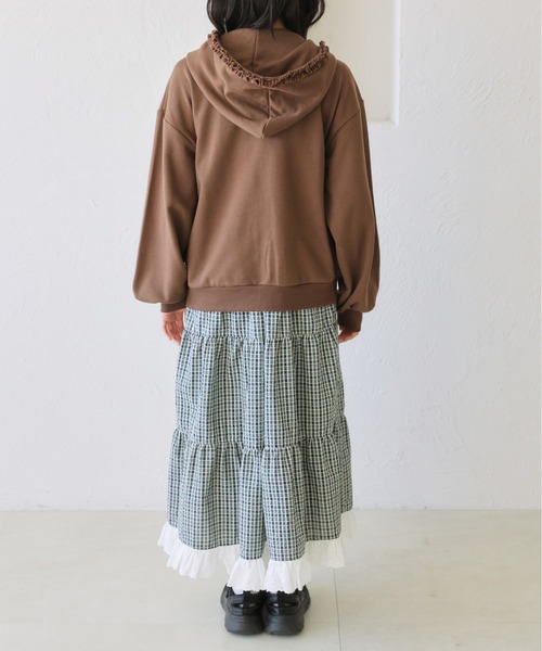 kutir（クティール）の「リボンフリルジップパーカー/ジップフーディ（パーカー・レディース・ブラウン/グレー・FREE）」の19枚目の写真