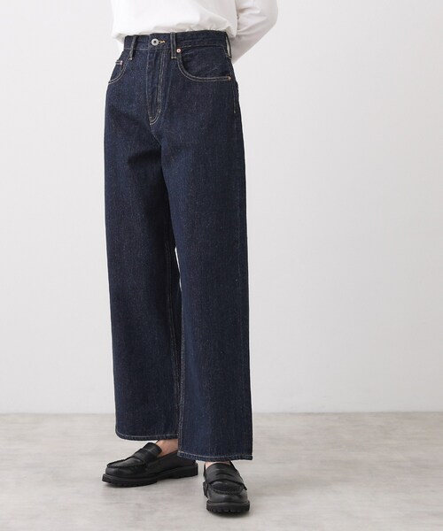 Dessin（デッサン）の「【ユニセックス/洗える】ワイドシルエット12OZデニム（デニムパンツ・レディース・サックスブルー/ブルー/ネイビー・05/04/03/02/01）」の2枚目の写真