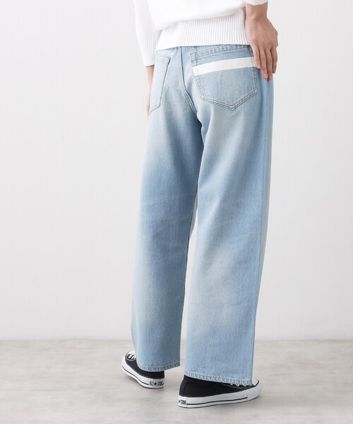 Dessin（デッサン）の「【ユニセックス/洗える】ワイドシルエット12OZデニム（デニムパンツ・レディース・サックスブルー/ブルー/ネイビー・05/04/03/02/01）」の5枚目の写真