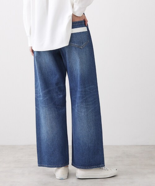 Dessin（デッサン）の「【ユニセックス/洗える】ワイドシルエット12OZデニム（デニムパンツ・レディース・サックスブルー/ブルー/ネイビー・05/04/03/02/01）」の10枚目の写真