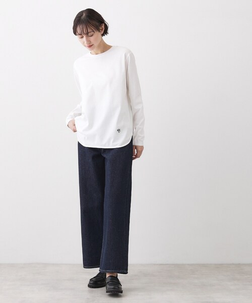 Dessin（デッサン）の「【ユニセックス/洗える】ワイドシルエット12OZデニム（デニムパンツ・レディース・サックスブルー/ブルー/ネイビー・05/04/03/02/01）」の17枚目の写真