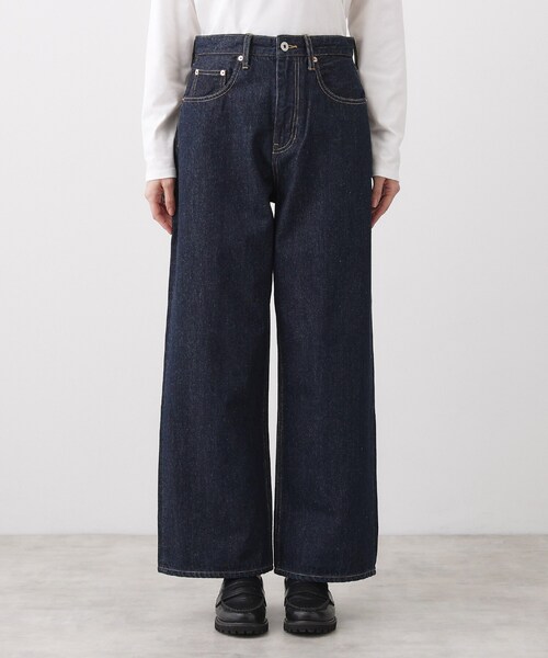 Dessin（デッサン）の「【ユニセックス/洗える】ワイドシルエット12OZデニム（デニムパンツ・レディース・サックスブルー/ブルー/ネイビー・05/04/03/02/01）」の19枚目の写真