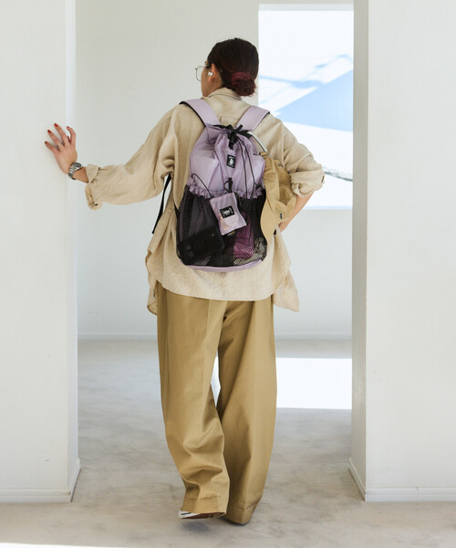 COBMASTER（コブマスター）の「Cobmaster × FREAK'S STORE/コブマスター × フリークスストア 別注 HUMMING PACK デイパック（バックパック/リュック・メンズ・ベージュ/チャコールグレー/ブラック/ラベンダー・ONE SIZE）」の20枚目の写真