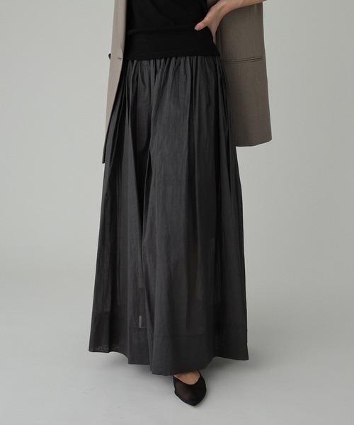 BABYLONE(バビロン)の「シアーオーガンスカート(スカート・レディース・チャコール/ホワイト・フリー)」の8枚目の写真
