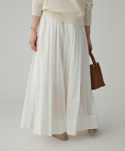 BABYLONE(バビロン)の「シアーオーガンスカート(スカート・レディース・チャコール/ホワイト・フリー)」の18枚目の写真
