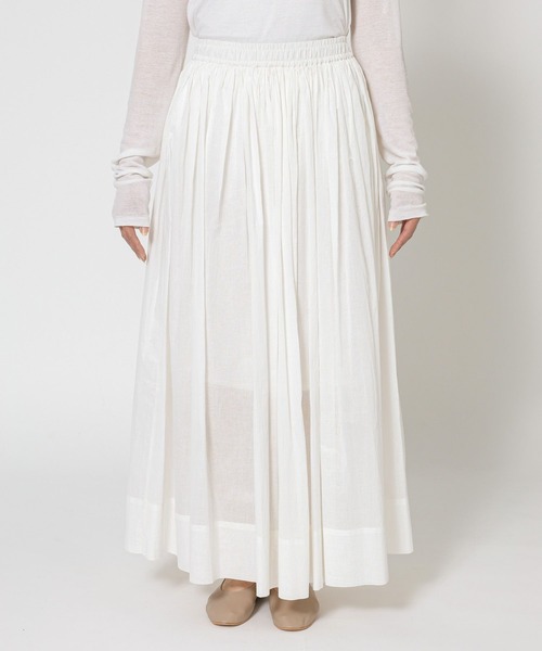 BABYLONE(バビロン)の「シアーオーガンスカート(スカート・レディース・チャコール/ホワイト・フリー)」の14枚目の写真