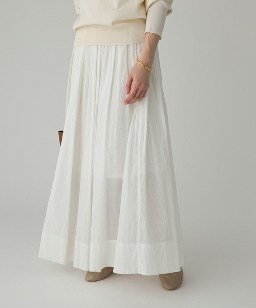 BABYLONE(バビロン)の「シアーオーガンスカート(スカート・レディース・チャコール/ホワイト・フリー)」の16枚目の写真