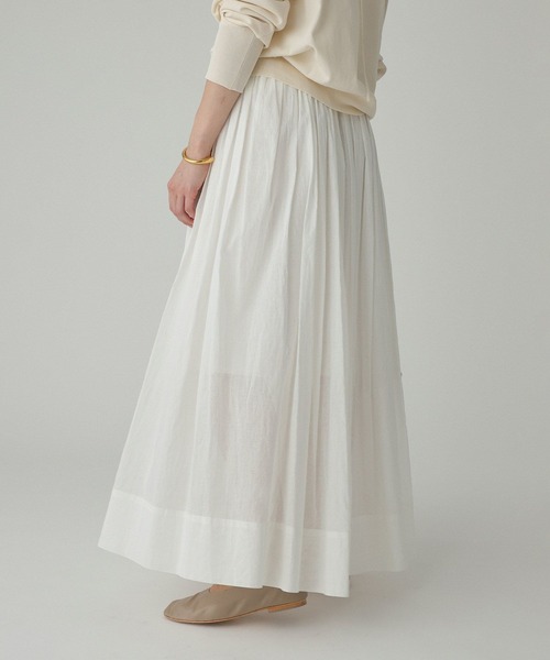 BABYLONE(バビロン)の「シアーオーガンスカート(スカート・レディース・チャコール/ホワイト・フリー)」の17枚目の写真