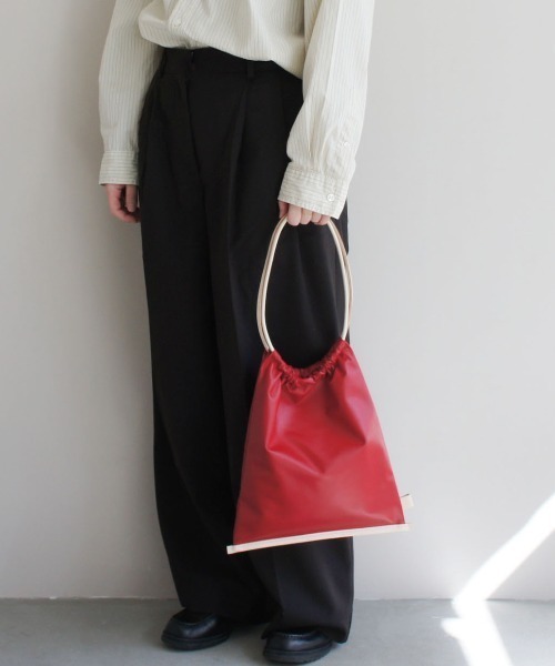 TIDEWAY(タイドウェイ)の「SAI COLOR TOTE(トートバッグ・レディース・チョコ/ブラック/ブルー/グリーン/レッド・FREE)」の5枚目の写真
