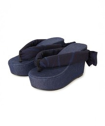 BLUE BLUE JAPAN（ブルーブルージャパン）の「インディゴメブキ ジャカード ウエッジソール草履（サンダル）」