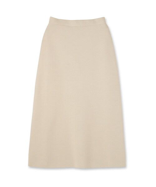 UNTITLED（アンタイトル）の「【セットアップ可/ウエストゴム】Aラインニットスカート（スカート・レディース・ナチュラル/ブラック・00/02/04/44/48）」の3枚目の写真