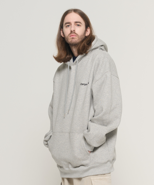 CARGOBROS(カーゴブロス)の「レタリングポイントオーバーフィットフードTシャツ(グレー)(パーカー・メンズ・その他・SMALL/MEDIUM/LARGE/X-LARGE/S-M/M-L/L-XL/XL-XXL)」の3枚目の写真