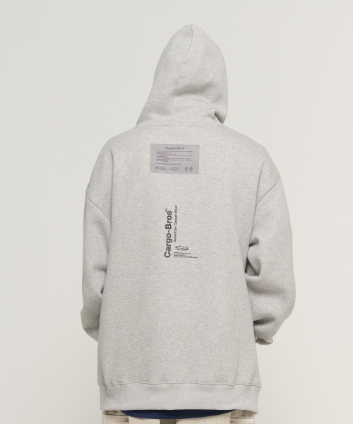 CARGOBROS(カーゴブロス)の「レタリングポイントオーバーフィットフードTシャツ(グレー)(パーカー・メンズ・その他・SMALL/MEDIUM/LARGE/X-LARGE/S-M/M-L/L-XL/XL-XXL)」の4枚目の写真