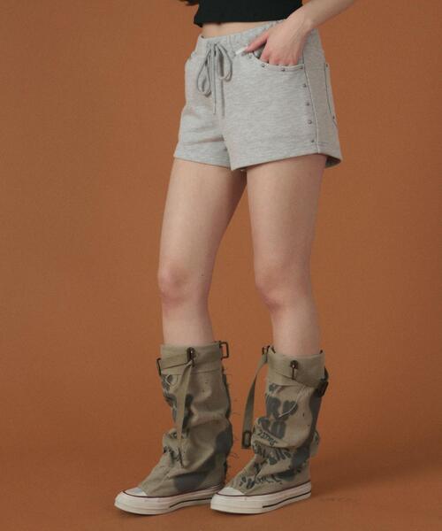 dispark（ディスパーク）の「DISPARK/【26年春夏新作】スタッズマイクロショートパンツ（その他パンツ・レディース・グレー/ブラック・FREE）」の6枚目の写真