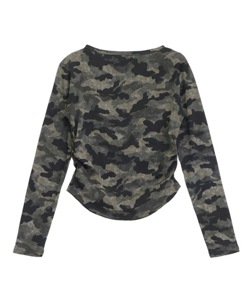 ANAP(アナップ)の「カーゴ ポケット スタッズ カモフラ トップス(Tシャツ/カットソー・レディース・カーキ/グレー・F)」の15枚目の写真