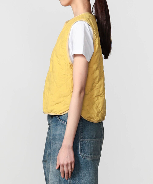 GYMPHLEX(ジムフレックス)の「Gymphlex | ナイロン キルティングショートベスト WOMEN(その他アウター・レディース・アイボリー/イエロー・14)」の11枚目の写真