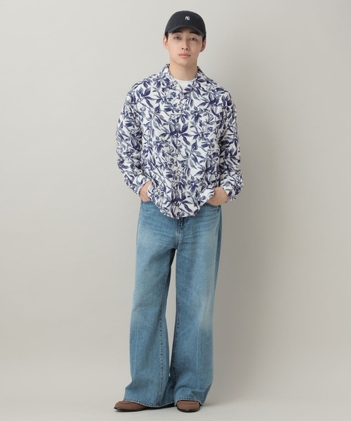 RAGEBLUE(レイジブルー)の「Assort Pattern Open collar Shirt/総柄オープンカラーシャツ(シャツ/ブラウス・メンズ・ブラック/グリーン/オフホワイト・MEDIUM/LARGE)」の4枚目の写真