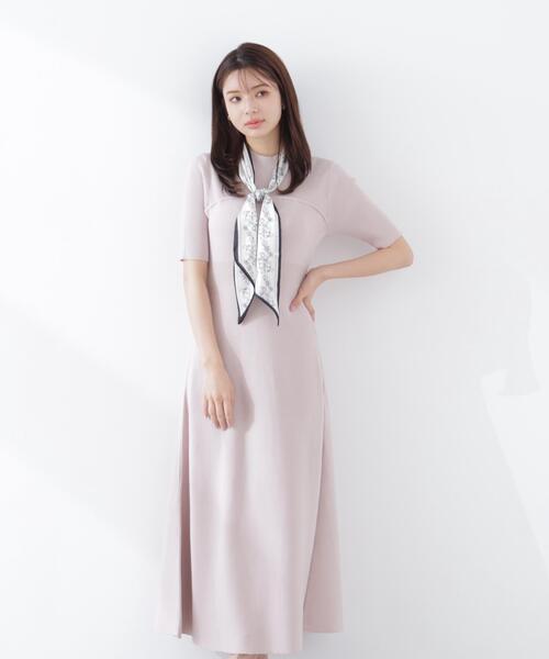 PROPORTION BODY DRESSING（プロポーションボディドレッシング）の「スカーフ付きニットワンピース / 1216140301（ワンピース・レディース・ピンク/ブラック/ブルー・SMALL/P/S/MEDIUM）」の3枚目の写真