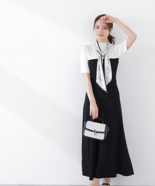 PROPORTION BODY DRESSING（プロポーションボディドレッシング）の「スカーフ付きニットワンピース / 1216140301（ワンピース・レディース・ピンク/ブラック/ブルー・SMALL/P/S/MEDIUM）」の5枚目の写真