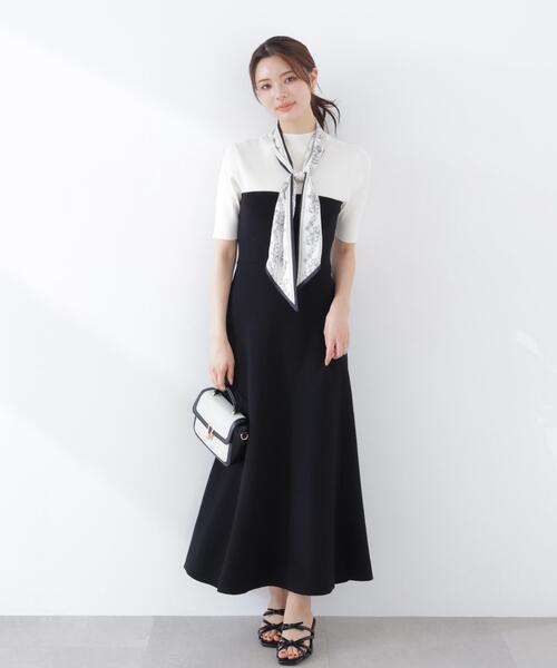 PROPORTION BODY DRESSING（プロポーションボディドレッシング）の「スカーフ付きニットワンピース / 1216140301（ワンピース・レディース・ピンク/ブラック/ブルー・SMALL/P/S/MEDIUM）」の7枚目の写真