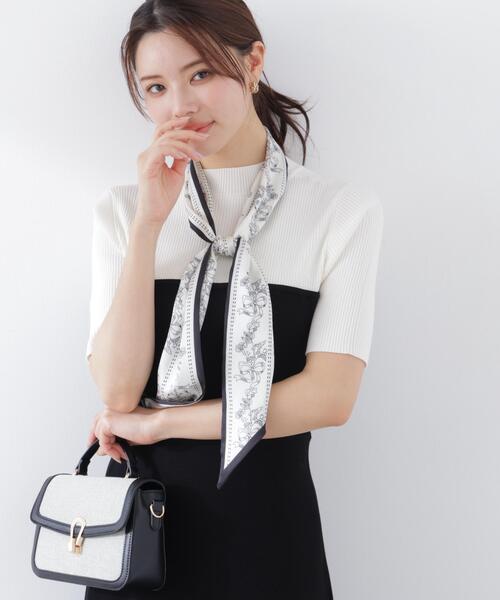 PROPORTION BODY DRESSING（プロポーションボディドレッシング）の「スカーフ付きニットワンピース / 1216140301（ワンピース・レディース・ピンク/ブラック/ブルー・SMALL/P/S/MEDIUM）」の8枚目の写真