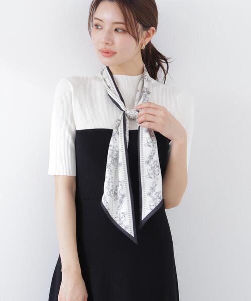 PROPORTION BODY DRESSING（プロポーションボディドレッシング）の「スカーフ付きニットワンピース / 1216140301（ワンピース・レディース・ピンク/ブラック/ブルー・SMALL/P/S/MEDIUM）」の9枚目の写真