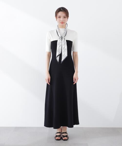 PROPORTION BODY DRESSING（プロポーションボディドレッシング）の「スカーフ付きニットワンピース / 1216140301（ワンピース・レディース・ピンク/ブラック/ブルー・SMALL/P/S/MEDIUM）」の11枚目の写真