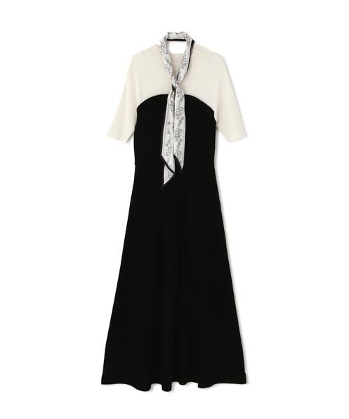 PROPORTION BODY DRESSING（プロポーションボディドレッシング）の「スカーフ付きニットワンピース / 1216140301（ワンピース・レディース・ピンク/ブラック/ブルー・SMALL/P/S/MEDIUM）」の16枚目の写真