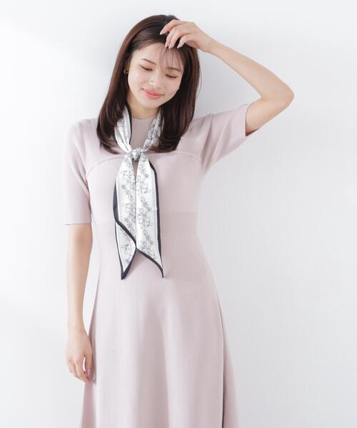 PROPORTION BODY DRESSING（プロポーションボディドレッシング）の「スカーフ付きニットワンピース / 1216140301（ワンピース・レディース・ピンク/ブラック/ブルー・SMALL/P/S/MEDIUM）」の21枚目の写真