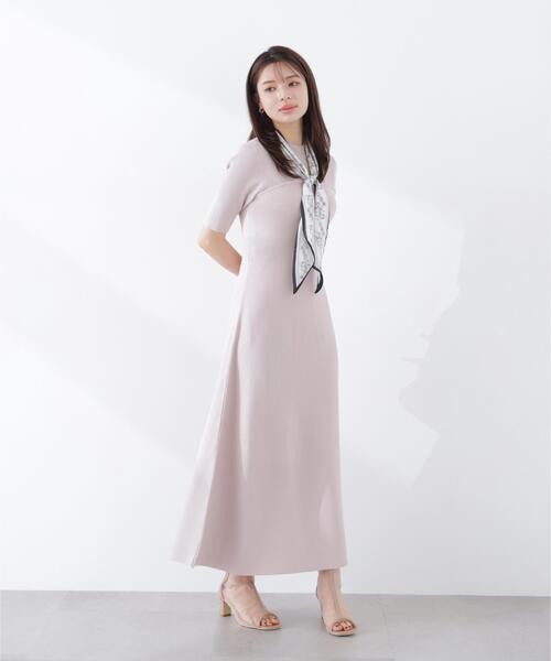 PROPORTION BODY DRESSING（プロポーションボディドレッシング）の「スカーフ付きニットワンピース / 1216140301（ワンピース・レディース・ピンク/ブラック/ブルー・SMALL/P/S/MEDIUM）」の19枚目の写真