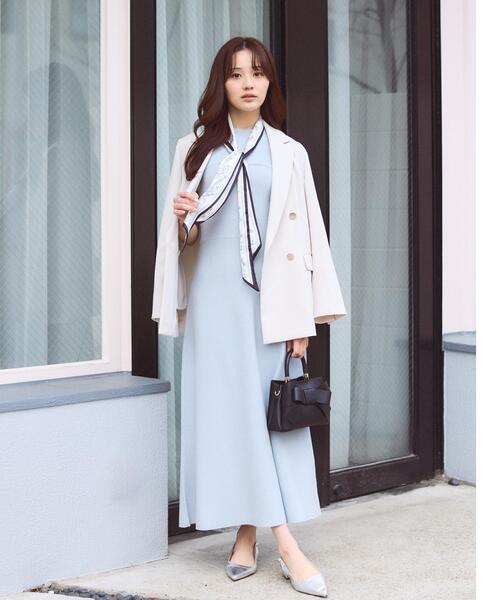 PROPORTION BODY DRESSING（プロポーションボディドレッシング）の「スカーフ付きニットワンピース / 1216140301（ワンピース・レディース・ピンク/ブラック/ブルー・SMALL/P/S/MEDIUM）」の14枚目の写真