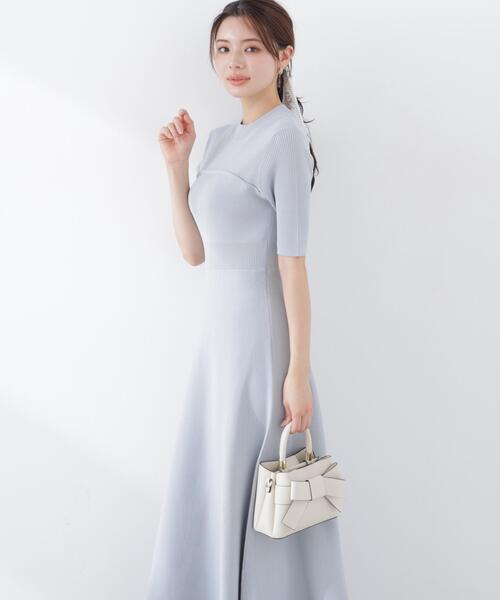 PROPORTION BODY DRESSING（プロポーションボディドレッシング）の「スカーフ付きニットワンピース / 1216140301（ワンピース・レディース・ピンク/ブラック/ブルー・SMALL/P/S/MEDIUM）」の11枚目の写真