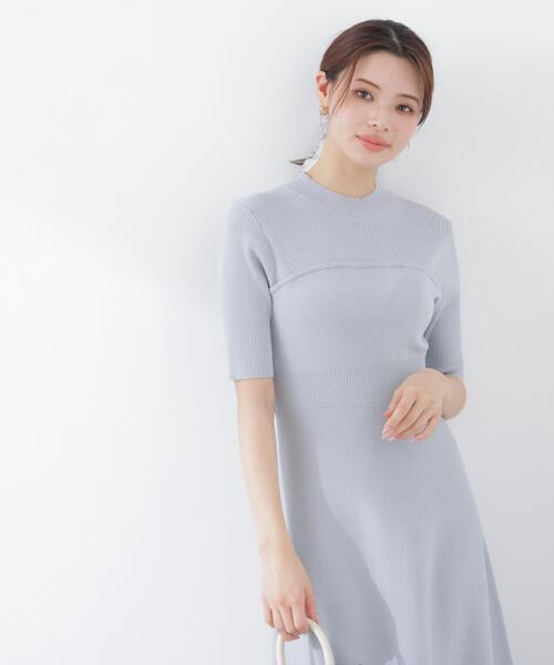 PROPORTION BODY DRESSING（プロポーションボディドレッシング）の「スカーフ付きニットワンピース / 1216140301（ワンピース・レディース・ピンク/ブラック/ブルー・SMALL/P/S/MEDIUM）」の8枚目の写真