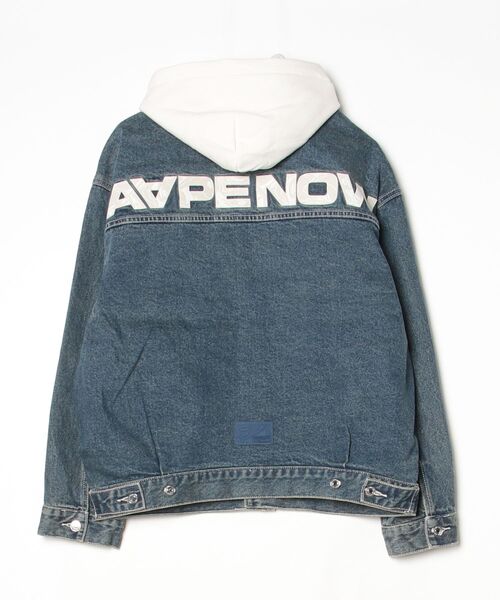 AAPE BY A BATHING APE(エーエイプバイアベイシングエイプ)の「AAPE NOW DENIM JACKET(detachable)(デニムジャケット・メンズ・ブルー・MEDIUM/LARGE/SMALL/X-LARGE)」の6枚目の写真