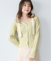 31 Sons de mode | 2026春夏新作 肩リボン配色ニット(ニット/セーター)