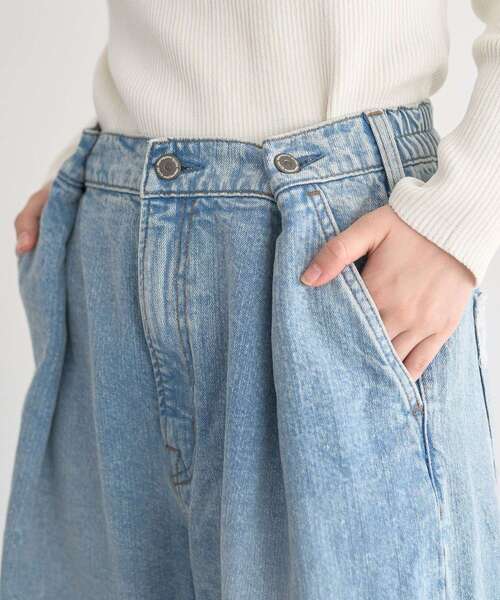 earth music&ecology（アースミュージックアンドエコロジー）の「ポケットレースデニムパンツ（デニムパンツ・レディース・ライトインディゴブルー・S/M）」の11枚目の写真