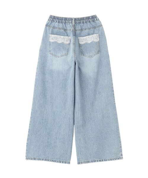 earth music&ecology（アースミュージックアンドエコロジー）の「ポケットレースデニムパンツ（デニムパンツ・レディース・ライトインディゴブルー・S/M）」の14枚目の写真