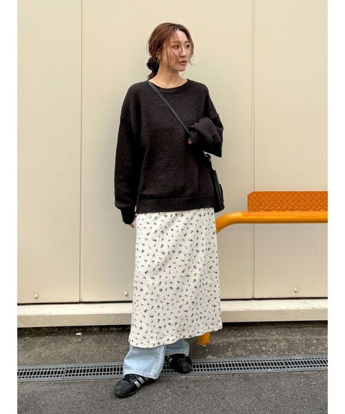 Ungrid（アングリッド）の「FAITH別注 アイラインラフスカート（スカート・レディース・チャコールグレー/その他1/アイボリー・FREE）」の9枚目の写真