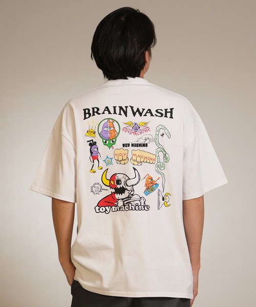 TOY MACHINE(トイ マシーン)の「TOY MACHINE/トイマシーン 半袖 Tシャツ ALL CHARACTERS SS TEE MTMSGST2(Tシャツ/カットソー・メンズ・ホワイト/オレンジ/ブラック・M/L/XL)」の6枚目の写真