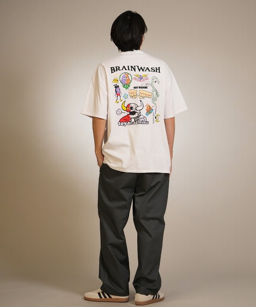 TOY MACHINE(トイ マシーン)の「TOY MACHINE/トイマシーン 半袖 Tシャツ ALL CHARACTERS SS TEE MTMSGST2(Tシャツ/カットソー・メンズ・ホワイト/オレンジ/ブラック・M/L/XL)」の8枚目の写真