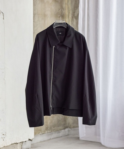 HARE（ハレ）の「【SET UP対応】CLEAR TEXTUREレイヤードブルゾン(HARE)（ブルゾン・メンズ・グレー/ブラウン/ブラック・SMALL/MEDIUM）」の2枚目の写真