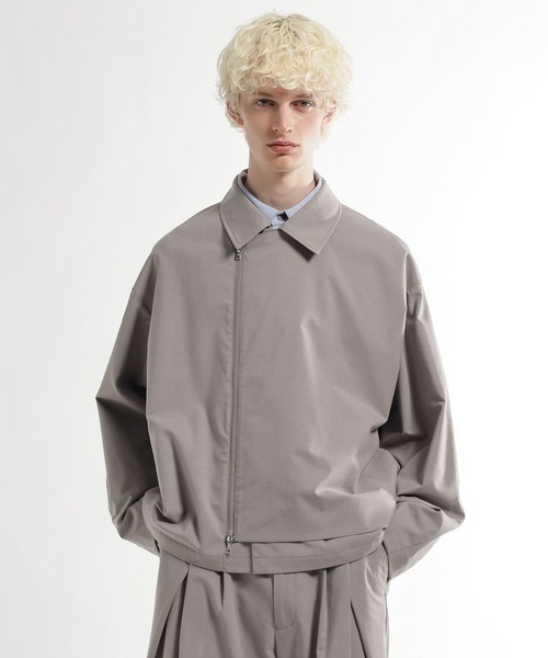 HARE（ハレ）の「【SET UP対応】CLEAR TEXTUREレイヤードブルゾン(HARE)（ブルゾン・メンズ・グレー/ブラウン/ブラック・SMALL/MEDIUM）」の14枚目の写真