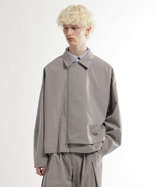 HARE（ハレ）の「【SET UP対応】CLEAR TEXTUREレイヤードブルゾン(HARE)（ブルゾン・メンズ・グレー/ブラウン/ブラック・SMALL/MEDIUM）」の15枚目の写真