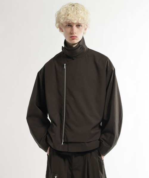 HARE（ハレ）の「【SET UP対応】CLEAR TEXTUREレイヤードブルゾン(HARE)（ブルゾン・メンズ・グレー/ブラウン/ブラック・SMALL/MEDIUM）」の16枚目の写真