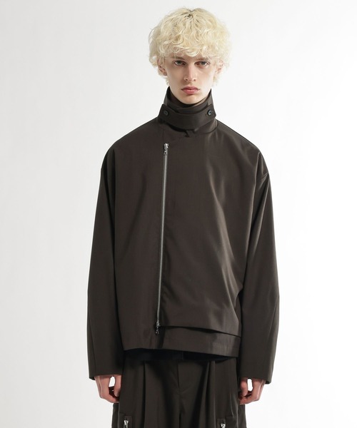 HARE（ハレ）の「【SET UP対応】CLEAR TEXTUREレイヤードブルゾン(HARE)（ブルゾン・メンズ・グレー/ブラウン/ブラック・SMALL/MEDIUM）」の17枚目の写真