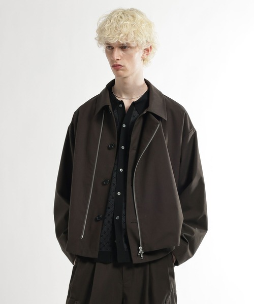 HARE（ハレ）の「【SET UP対応】CLEAR TEXTUREレイヤードブルゾン(HARE)（ブルゾン・メンズ・グレー/ブラウン/ブラック・SMALL/MEDIUM）」の19枚目の写真