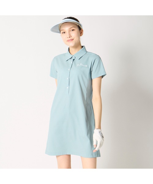 marie claire（マリ・クレール）の「marie claire GOLF/マリクレール ゴルフ ゴルフウェア ストレッチ UVカット さらっと快適 ワンピース（ワンピース・レディース・グレー/ネイビー/ピンク・LL/L/M/3L）」の6枚目の写真